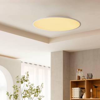 Lindby LED-loftlampe Narima, CCT, Ø 80 cm, sølv
