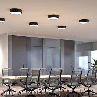 Arcchio LED-loftlampe Noabelle, Ø 40 cm, sort, metal