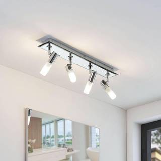 Lindby spotlight Zela, længde 53 cm, krom, 4 lyskilder