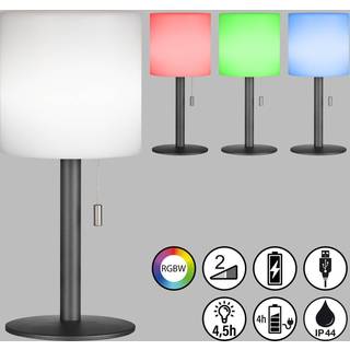 Lesina LED-akku-bordlampe, trækafbryder