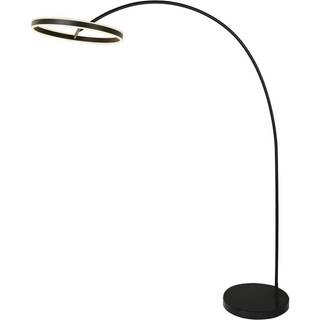 Lucande LED buelampe Yekta, sort, 183 cm, dæmpbar