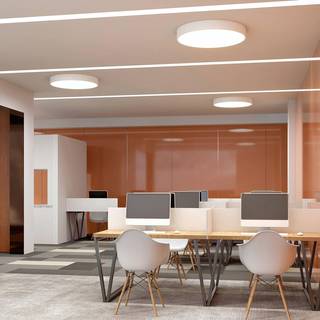 Arcchio LED-loftlampe Noabelle, Ø 80 cm, hvid, metal