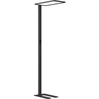 Prios LED-gulvlampe til kontor Taronis, sort, 195 cm, dæmpbar