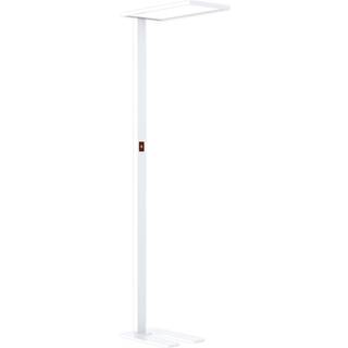 Prios LED-gulvlampe til kontor Taronis, hvid, 195 cm, dæmpbar