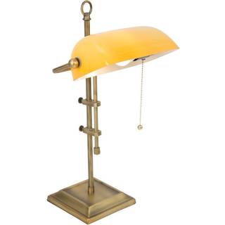 Skrivebordslampe Ancilla justerbar bronze/gul