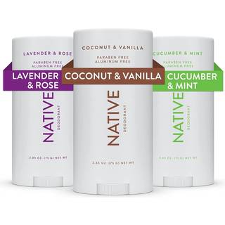 Indfødt deodorant indeholder naturligt afledte ingredienser 72 timers lugtkontrol | Deodorant for kvinder og mænd aluminiumfrit med bagepulver ko