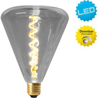 Dilly LED-pære E27 4W 2200K, kan dæmpes, gråtonet