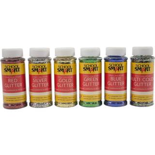 Skole Smart Craft Glitter 4 Ounces Assorterede farver S?t p? 6