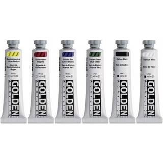 Golden Artist Colors Heavy Body Essentials Sæt med akrylmaling 6 x 59 ml