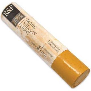 R&F Håndlavede maling - Professionel oliepigmentpind Mars Yellow Light 188 ml