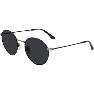 Calvin Klein Mand CK21108S 001 Solbriller Metal Rifle tønde Grå Rund