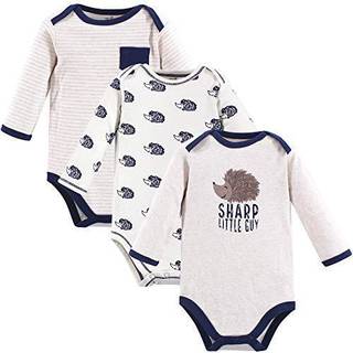 R?rt af Nature Baby Organisk bomuld Lang?rmet bodysuits Hedgehog 6-9 m?neder