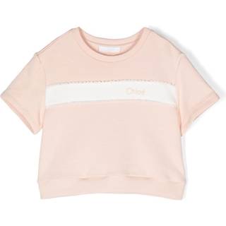 ChloÃ© Kids Logo embroidered cotton sweatshirt - pink - Y 6