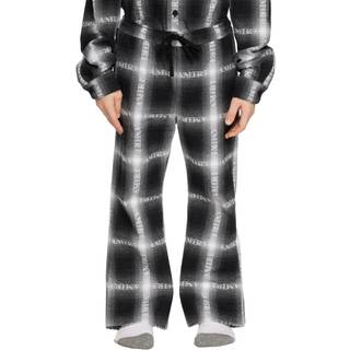 Amiri Kids Logo checked shirt - black - Y 6