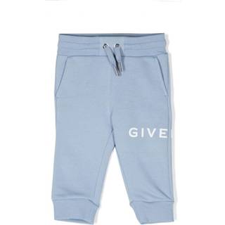 Givenchy Kids Baby logo cotton-blend sweatpants - blue - M 9