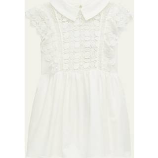 Self-Portrait Kids Petal lace dress - white - Y 7