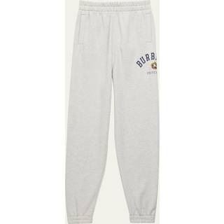Burberry Kids Logo cotton sweatpants - grey - Y 14