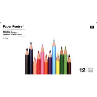 Paper Poetry Buntstifte im Metalletui 12 Stück - Multicolored