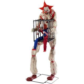 Horror Clown mit Clown im Käfig Animatronic