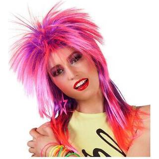 80er rockstjerne paryk pink