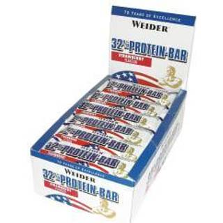 Weider - 32% Højprotein Bar, Jordbær - 12 x 60g