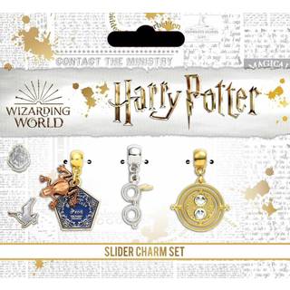 Karatbutikens embedsmand Harry Potter Silver Ploet Charm Set inklusive chokoladefr?briller & Time Turner Charms HP0077