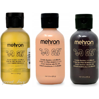 Mehron Makeup 3-D Gel | Gelatin Special Effects Makeup | Halloween FX Makeup & Arring Gel | Falske hud til sceneskærm teater cosplay og halloween