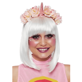 Ben Avenue Pastel Velvet Unicorn Flower H Pink Color