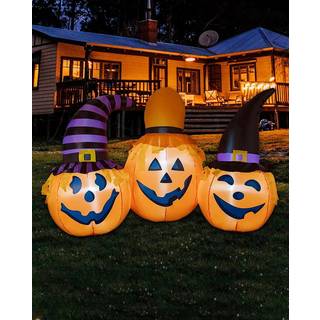 Halloween Kürbis Trio Aufblasfigur 120 cm