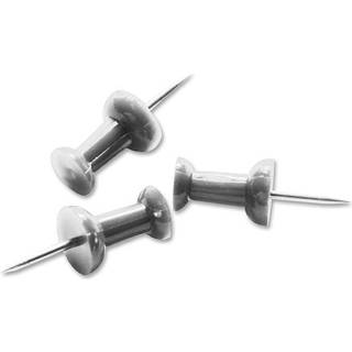 Forretningskilde 81008 Pushpins 3/8-tommer Point 100/BX Aluminium