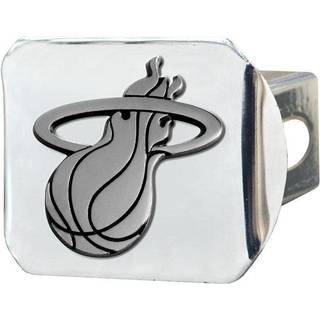 Fanmats 15123 Miami Heat Chrome Metal Hitch Cover med Chrome Metal 3D Emblem