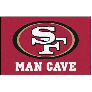 Fanmats 14365 NFL San Francisco 49ers Nylon Universal Man Cave Starter Rug 19 """" X30 """"