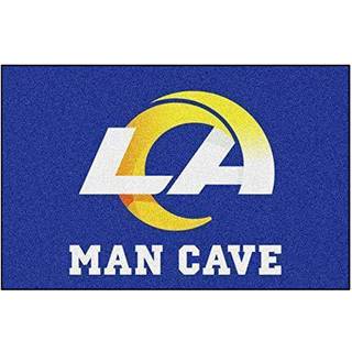 Fanmats 14373 NFL Los Angeles Rams Nylon Universal Man Cave Starter Rug 19 """" X30 """"