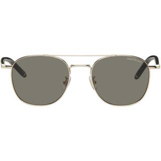 Montblanc MB0271S Asian Fit 001 54 Solbriller Mænd Guld - Gold - 54mm