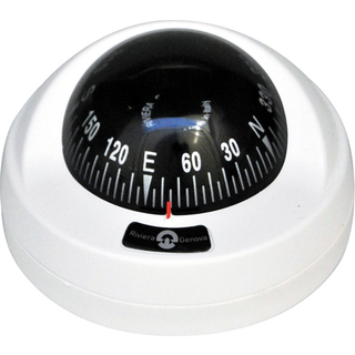 Riviera kompas Aries 2 ½", hvid