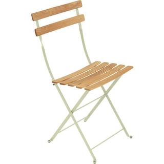 Fermob - Bistro Natural Chair, Willow Green - Havestole - Grøn - Metal/Træ