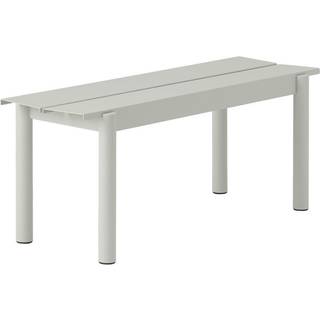 Muuto Linear steel bench bænk 170x34 cm Grey (RAL 7044)