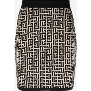 Balmain Monogram wool-blend miniskirt - multicoloured - S