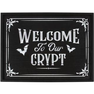 "Welcome to our Crypt" Wandbild 40cm