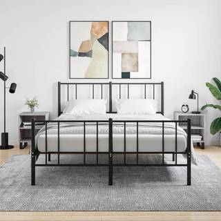 Sengebord 40X30X50 Cm Konstrueret Træ - 2 / Grå sonoma-eg