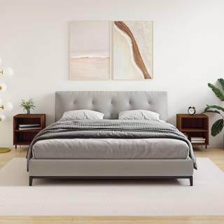 Sengebord 40X30X50 Cm Konstrueret Træ - 2 / Brun eg