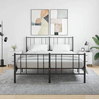 Sengeborde 2 Stk. 40X35X47,5 Cm Konstrueret Træ Hvid Højglans