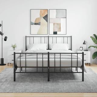 Sengeborde 40X35X47,5 Cm Konstrueret Træ - 2 / Hvid højglans