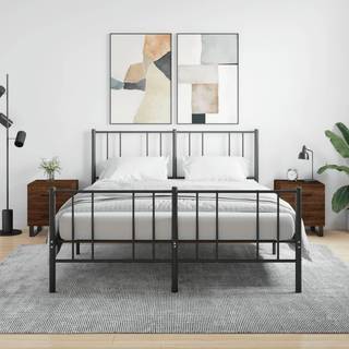 Sengeborde 40X35X47,5 Cm Konstrueret Træ - 2 / Brun eg