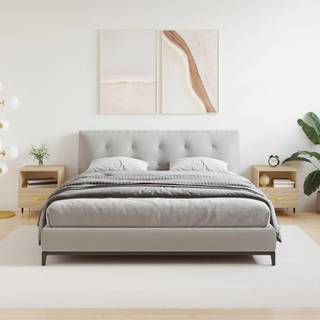 Sengebord 40X35X47,5 Cm Konstrueret Træ - 2 / Sonoma-eg