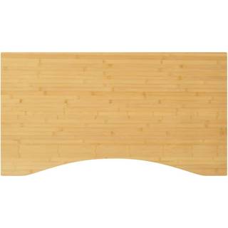 Bordplade Til Skrivebord 110X55X1,5 Cm Bambus - Kurvet / 100 x 60 x 2.5 cm