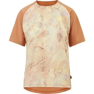 Picture Women's Ice Flow Printed Tech Tee Funktionsshirt Damer størrelse L farve beige
