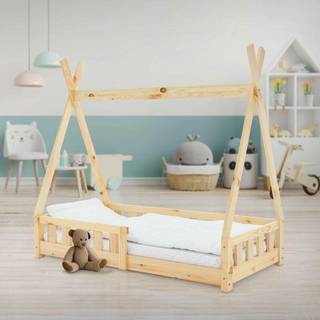 ML Design COT TIPI 70 x 140cm Natur med rockerbeskyttelse og slatted skærm,
