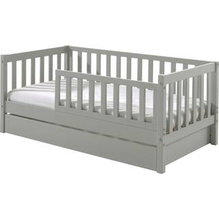 Tremmeseng junior 70 × 140 cm med skuffe – grå (TOD)