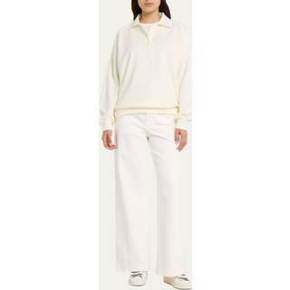 The Row Corzas cotton polo sweater - white - L